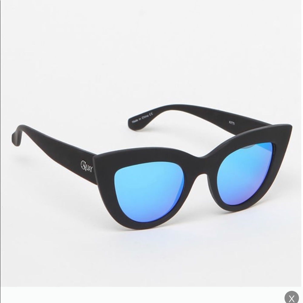 Quay Mirrored cat eye sunglasses